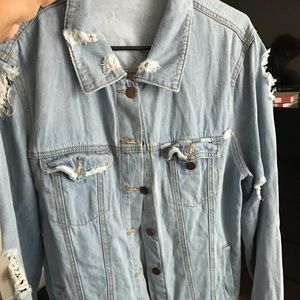 Distressed Denim Jacket